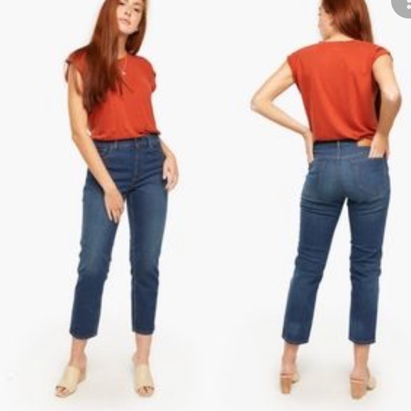 ABLE Denim - ABLE SZ 32 The High Rise Nelida Wash Straight Leg Denim Jeans| NWT